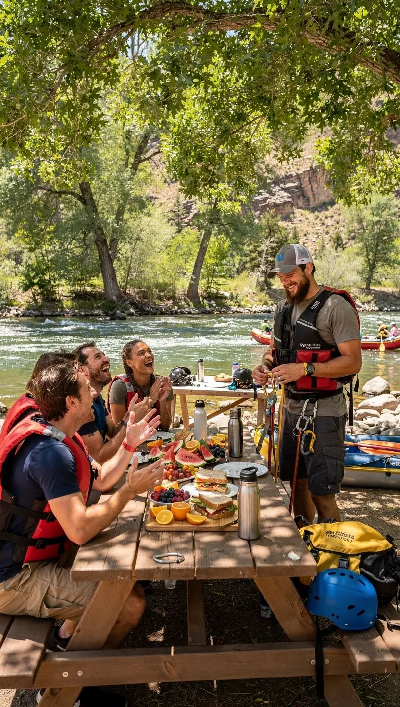 Planowanie wakacji z profesjonalnym doradcą podróży w malowniczym otoczeniu górskim.