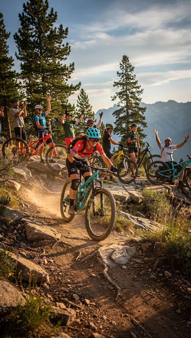 Rodzina odkrywająca piękno przyrody podczas pieszej wędrówki w lesie.